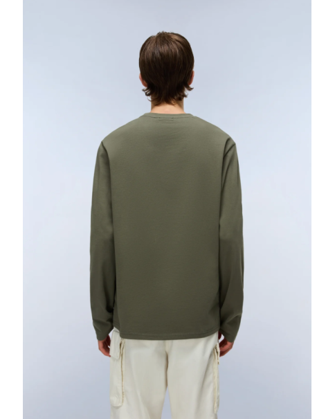 Ανδρική Μπλούζα Μακρυμάνικη Napapijri SALIS NP0A4HN7G0A1 Tea Leaf T-SHIRTS LONG SLEEVE