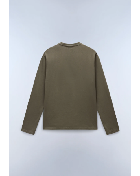 Ανδρική Μπλούζα Μακρυμάνικη Napapijri SALIS NP0A4HN7G0A1 Tea Leaf T-SHIRTS LONG SLEEVE