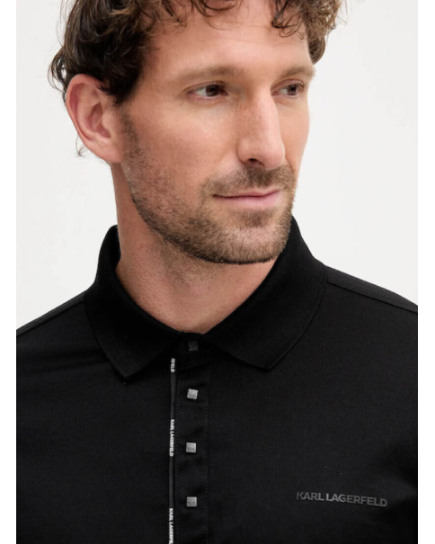Ανδρική Μπλούζα με γιακά Karl Lagerfeld 745002 554200 990 ΜΠΛΟΥΖΕΣ POLO