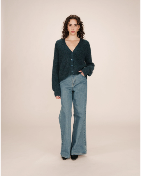 Γυναικεία Πλεκτή Ζακέτα Grace & Mila Saluda Emerald ΦΟΥΤΕΡ & ΖΑΚΕΤΕΣ