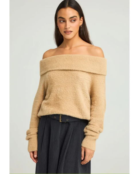 Γυναικείo Πλεκτό Funky Buddha FBL012-120-09 ΠΛΕΚΤΑ