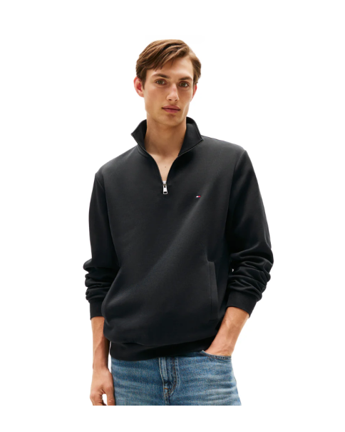 Ανδρικό Φούτερ με φερμουάρ Tommy Hilfiger MW0MW36510 Black SWEATSHIRTS & HOODIES