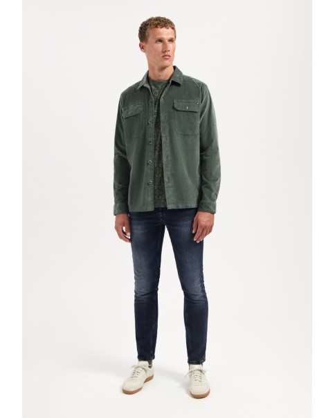 Ανδρικό Velour Jacket No Excess 29530842 Dark Green OVERSHIRT