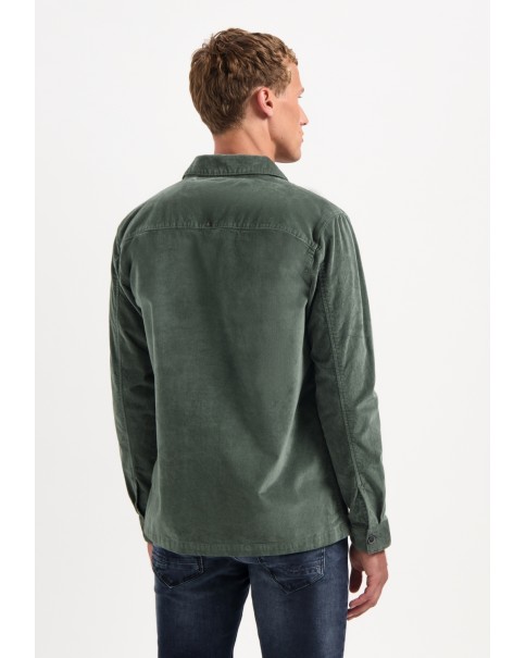 Ανδρικό Velour Jacket No Excess 29530842 Dark Green OVERSHIRT