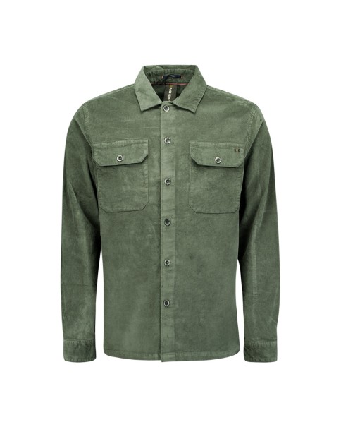 Ανδρικό Velour Jacket No Excess 29530842 Dark Green OVERSHIRT