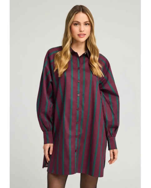 Φόρεμα πουκάμισο ριγέ Funky Buddha FBM012-120-13 ΠΟΥΚΑΜΙΣΑ Φόρεμα πουκάμισο ριγέ Funky Buddha FBM012-120-13 ΠΟΥΚΑΜΙΣΑ