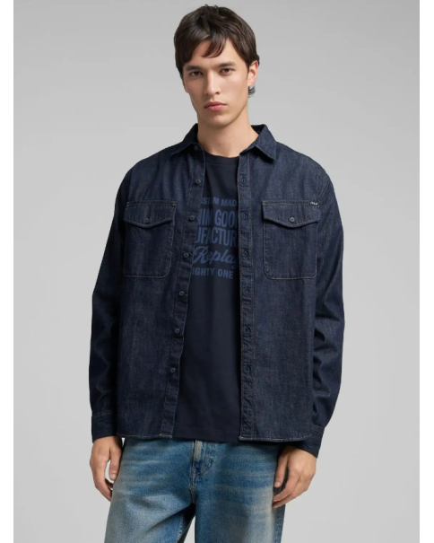 Ανδρικό Πουκάμισο Jean Replay M4124 860 007 LONG SLEEVE SHIRTS