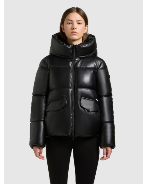 Γυναικείο Μαύρο Μπουφάν KHUJO Aurora 1131jk253 Γυναικείο Μαύρο Μπουφάν KHUJO Aurora 1131jk253