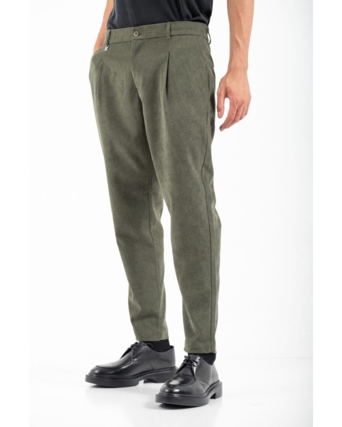 Ανδρικό Παντελόνι Vittorio 500-2526-AREZZIO OLIVE-STONE ΠΑΝΤΕΛΟΝΙΑ ΥΦΑΣΜΑ