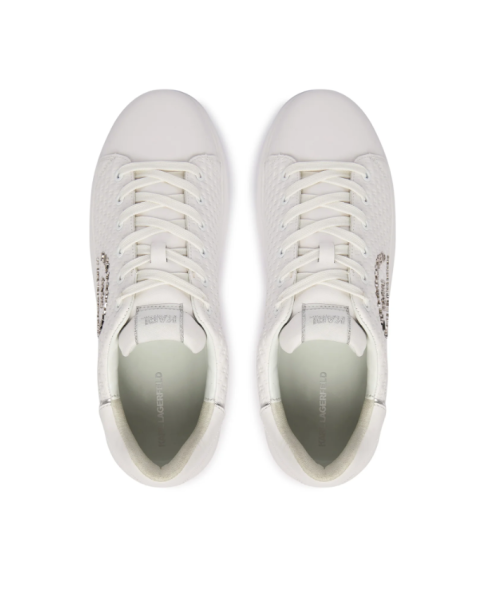 Ανδρικά Λευκά Παπούτσια Karl Lagerfeld KL52536K Kapri KL Microgram CASUAL-SNEAKERS