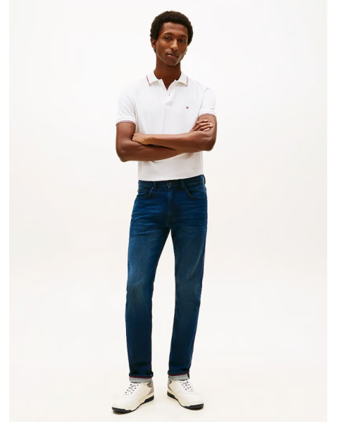 Ανδρικό Jean Παντελόνι Tommy Hilfiger Bleecker MW0MW39042 Deep Blue TH FLEX JEANS