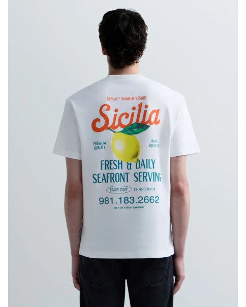 Ανδρικό T-shirt Replay M3378 23608P 011 T-SHIRTS