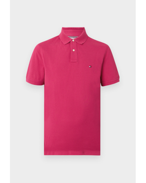 Ανδρική Μπλούζα Πόλο Tommy Hilfiger 1985 MW0MW17770 Magenta