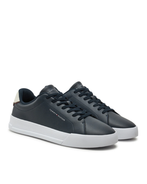Ανδρικά Μπλέ Δερμάτινα SneakersTommy Hilfiger FM0FM05367 CASUAL-SNEAKERS