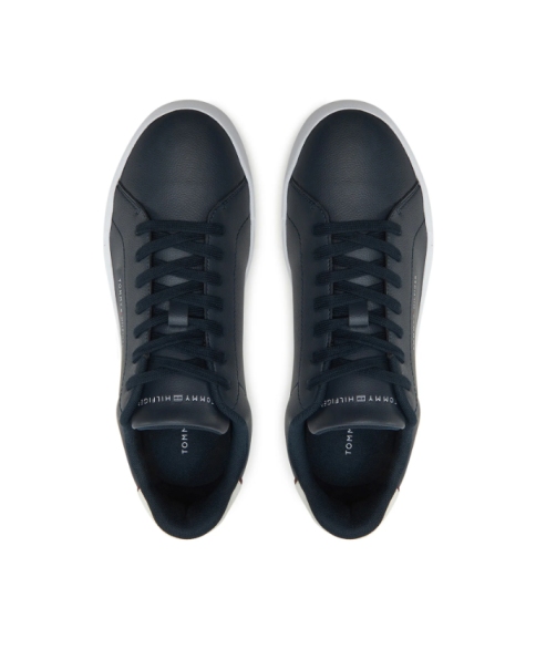 Ανδρικά Μπλέ Δερμάτινα SneakersTommy Hilfiger FM0FM05367 CASUAL-SNEAKERS