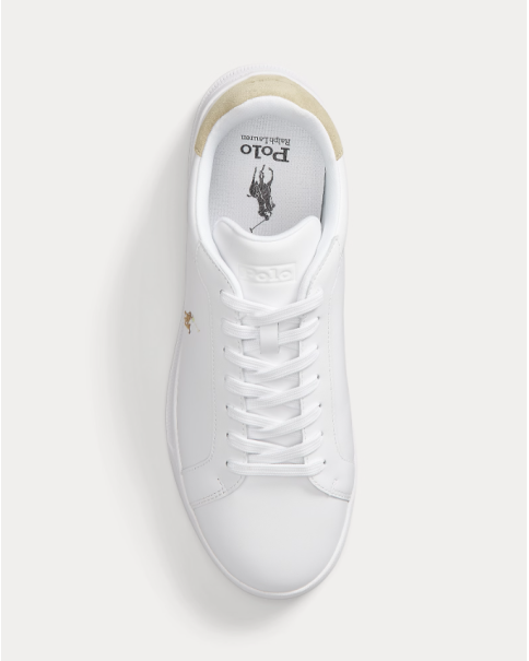 Ανδρικά Παπούτσια Polo Ralph Lauren HRT CT 809940762001 White/Bone CASUAL-SNEAKERS