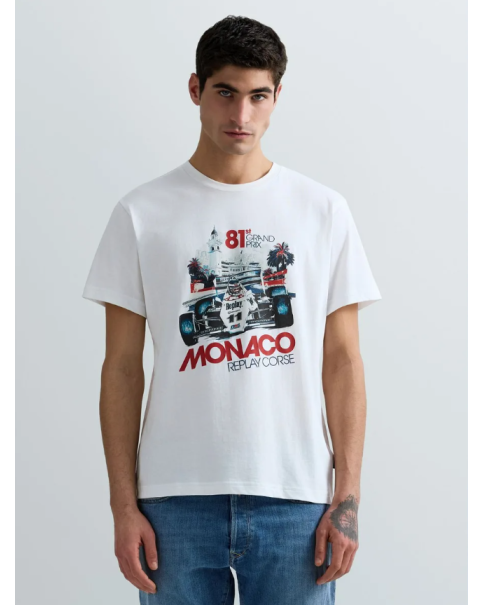Ανδρικό T-shirt Replay M3429 FORMULA 1 GRAPHIC T-SHIRTS