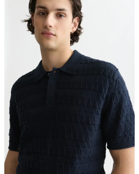 Ανδρική Μπλούζα Πλεκτή με γιακά Scotch & Soda 182276 401 ΜΠΛΟΥΖΕΣ POLO