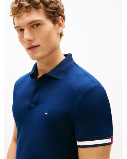 Ανδρική Μπλούζα με γιακά Tommy Hilfiger MW0MW42743 Carbon Navy ΜΠΛΟΥΖΕΣ POLO
