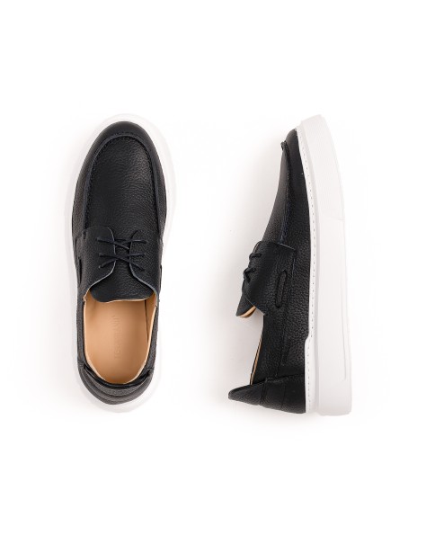 Ανδρικά Δερμάτινα Boat Παπούτσια Fenomilano 3092 Blue LATEST IN