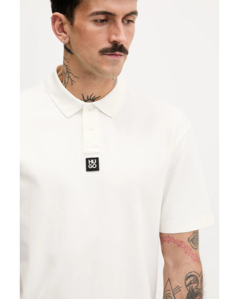 Ανδρική Μπλούζα Interlock-cotton με γιακά HUGO Deabono_D 50517638