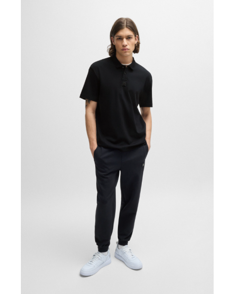Ανδρική Μπλούζα Interlock-cotton με γιακά HUGO Deabono_D 50517638 ΜΠΛΟΥΖΕΣ POLO