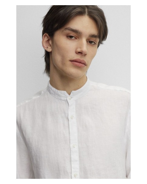 Ανδρικό Λινό Μάο Πουκάμισο HUGO Elvory 50490740 199