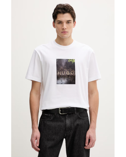 Ανδρικό T-shirt HUGO Doreston 50554319 100 T-SHIRTS