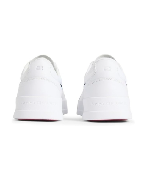 Ανδρικά Λευκά Δερμάτινα Sneakers Tommy Hilfiger FM0FM05822 CASUAL-SNEAKERS