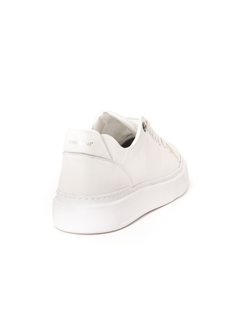 Ανδρικά Λευκά Δερμάτινα Sneakers Fenomilano108 CASUAL-SNEAKERS