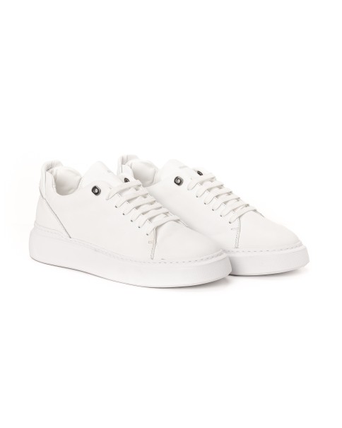 Ανδρικά Λευκά Δερμάτινα Sneakers Fenomilano108 CASUAL-SNEAKERS