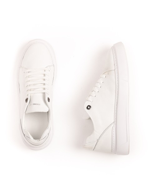 Ανδρικά Λευκά Δερμάτινα Sneakers Fenomilano108 CASUAL-SNEAKERS