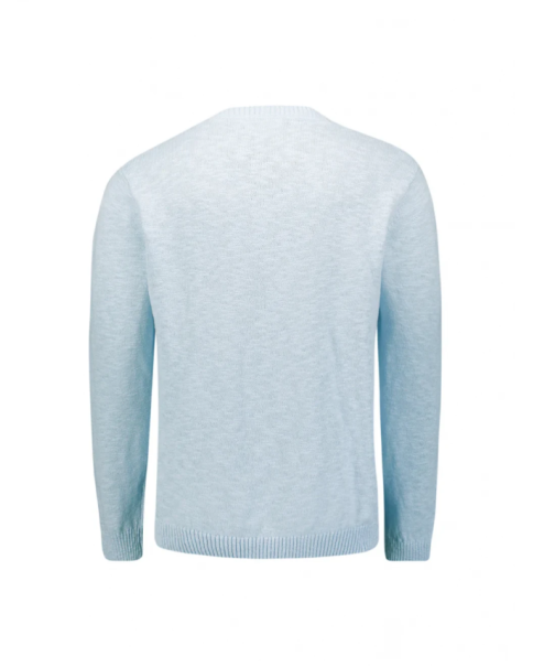 Ανδρικό Ανοιξιάτικο Πλεκτό Βαμβακερό No Excess 31210205 Sky KNITWEAR