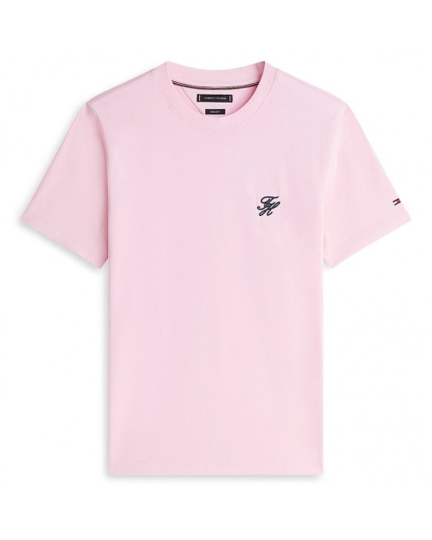 Ανδρικό Μονόχρωμο T-Shirt Tommy Hilfiger MW0MW43066 Navy/Pink