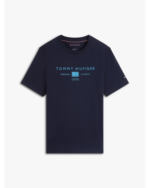 Ανδρικό T-Shirt Tommy Hilfiger MW0MW42365 Desert/Citronella T-SHIRTS