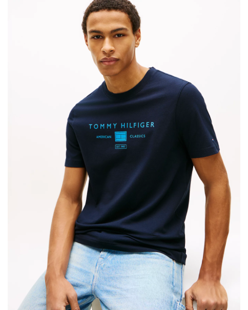 Ανδρικό T-Shirt Tommy Hilfiger MW0MW42365 Desert/Citronella