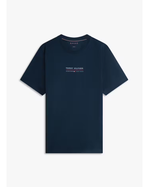 Ανδρικό T-Shirt Tommy Hilfiger MW0MW42363 Desert Sky/Mint/White T-SHIRTS Ανδρικό T-Shirt Tommy Hilfiger MW0MW42363 Desert Sky/Mint/White T-SHIRTS