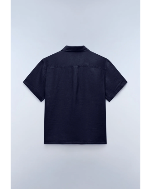 Ανδρικό Λινό Πουκάμισο Napapijri G-Linen NP0A4G5UB9A1 SHORT SLEEVE SHIRTS Ανδρικό Λινό Πουκάμισο Napapijri G-Linen NP0A4G5UB9A1 SHORT SLEEVE SHIRTS