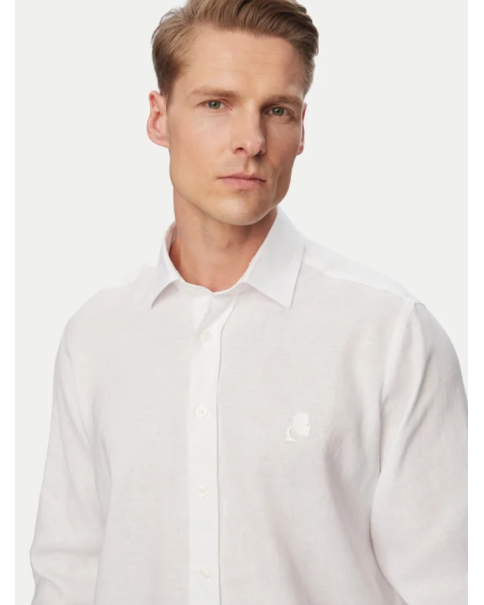 Ανδρικό Πουκάμισο Λινό Karl Lagerfeld 605084 562791 ΠΟΥΚΑΜΙΣΑ ΜΑΚΡΥ ΜΑΝΙΚΙ