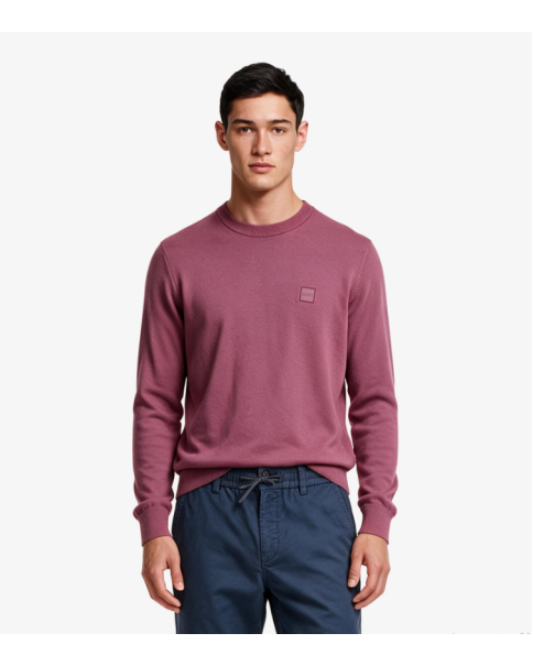 Ανδρικό Πλεκτό με Κασμίρι BOSS Kanovano 50527583 618 Medium Red Ανδρικό Πλεκτό με Κασμίρι BOSS Kanovano 50527583 618 Medium Red