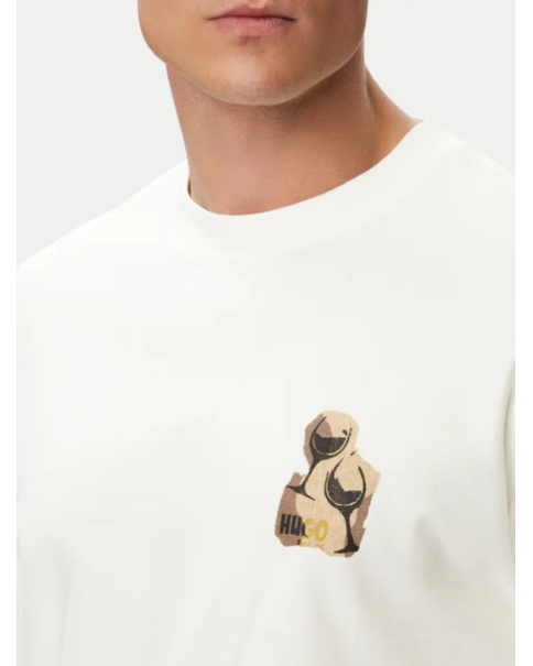 Ανδρικό T-shirt Hugo Detzi 50563795 102 T-SHIRTS Ανδρικό T-shirt Hugo Detzi 50563795 102 T-SHIRTS