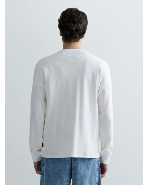 Ανδρική Μπλούζα Waffle Μακρυμάνικη Replay M3101 85204 098 White T-SHIRTS LONG SLEEVE Ανδρική Μπλούζα Waffle Μακρυμάνικη Replay M3101 85204 098 White T-SHIRTS LONG SLEEVE