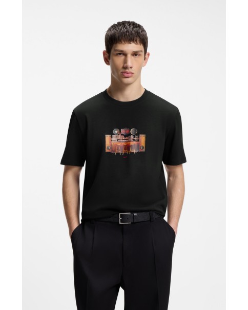 Ανδρικό T-shirt HUGO Durectee 50566046 001 T-SHIRTS Ανδρικό T-shirt HUGO Durectee 50566046 001 T-SHIRTS
