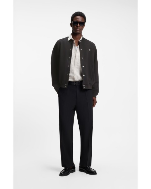 Ανδρικό Interlock-jersey bomber jacket Hugo Dabin 50563037 001 CARDIGANS Ανδρικό Interlock-jersey bomber jacket Hugo Dabin 50563037 001 CARDIGANS