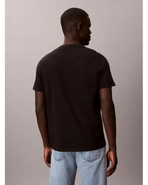 Ανδρικό T-shirt Calvin Klein LV04RD254G Classic Monogram Tee Black T-SHIRTS
