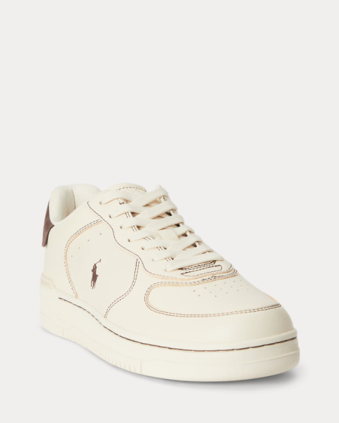 Ανδρικά Παπούτσια Polo Ralph Lauren Masters CRT 809P15490002 Ecru/Brwn CASUAL-SNEAKERS Ανδρικά Παπούτσια Polo Ralph Lauren Masters CRT 809P15490002 Ecru/Brwn CASUAL-SNEAKERS