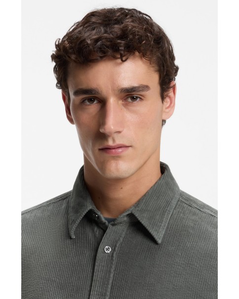 Ανδρικό Κοτλέ Πουκάμισο BOSS Relegant_6 50569609 377 LONG SLEEVE SHIRTS Ανδρικό Κοτλέ Πουκάμισο BOSS Relegant_6 50569609 377 LONG SLEEVE SHIRTS