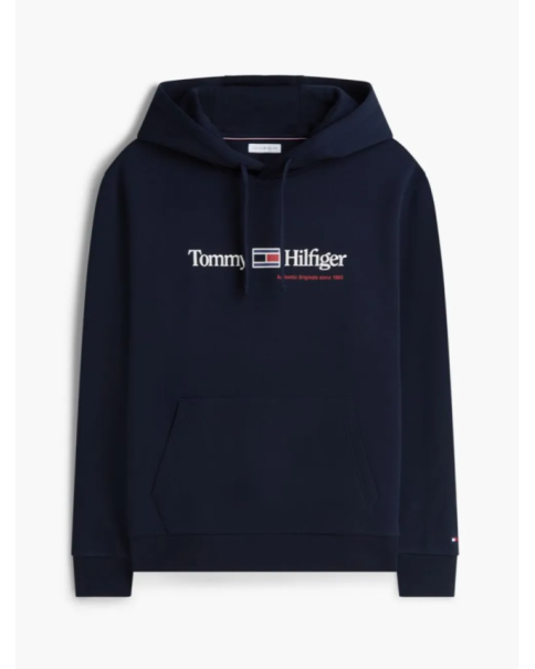 Ανδρικό Φούτερ με Κουκούλα Tommy Hilfiger MW0MW44935 Navy Blue Ανδρικό Φούτερ με Κουκούλα Tommy Hilfiger MW0MW44935 Navy Blue