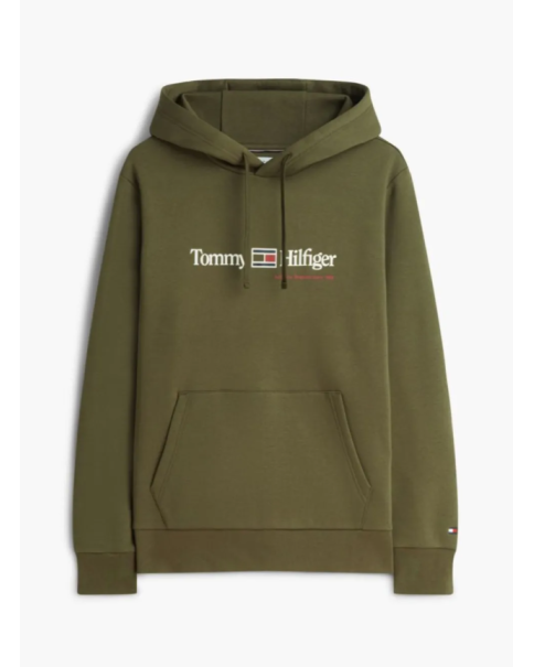 Ανδρικό Φούτερ με Κουκούλα Tommy Hilfiger MW0MW44935 Huntsman Green Ανδρικό Φούτερ με Κουκούλα Tommy Hilfiger MW0MW44935 Huntsman Green