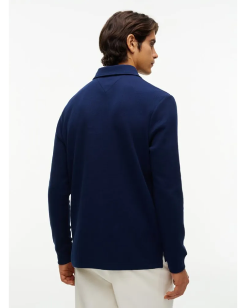 Ανδρική Μπλούζα Πόλο Μακρυμάνικη Tommy Hilfiger Waffle MW0MW44651 ΜΠΛΟΥΖΕΣ POLO Ανδρική Μπλούζα Πόλο Μακρυμάνικη Tommy Hilfiger Waffle MW0MW44651 ΜΠΛΟΥΖΕΣ POLO
